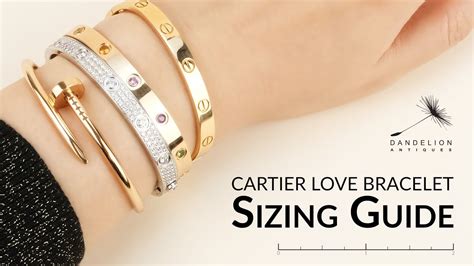 cartier love bangle white gold - cartier love bangle size chart.